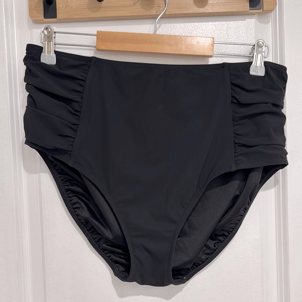 L.L. Bean Black High Waisted Swimwear Bottoms